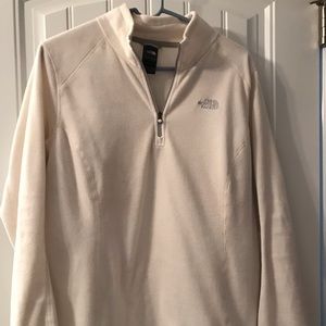 The north face off white fleece XL women’s